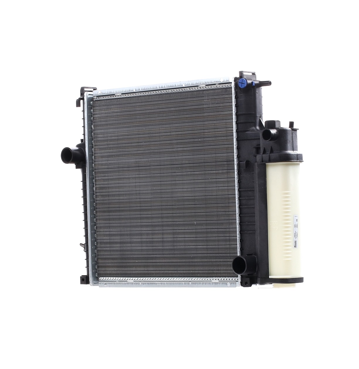 NISSENS 60623 Kühler, Motorkühlung Aluminium, Kühlrippen mechanisch gefügt, mit Ausgleichsbehälter, ohne Dichtung