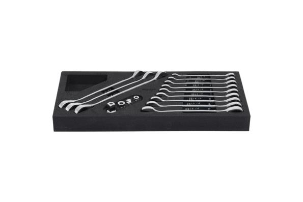 KS TOOLS 815.1342 Ratchet Ring Open-ended Spanner Set