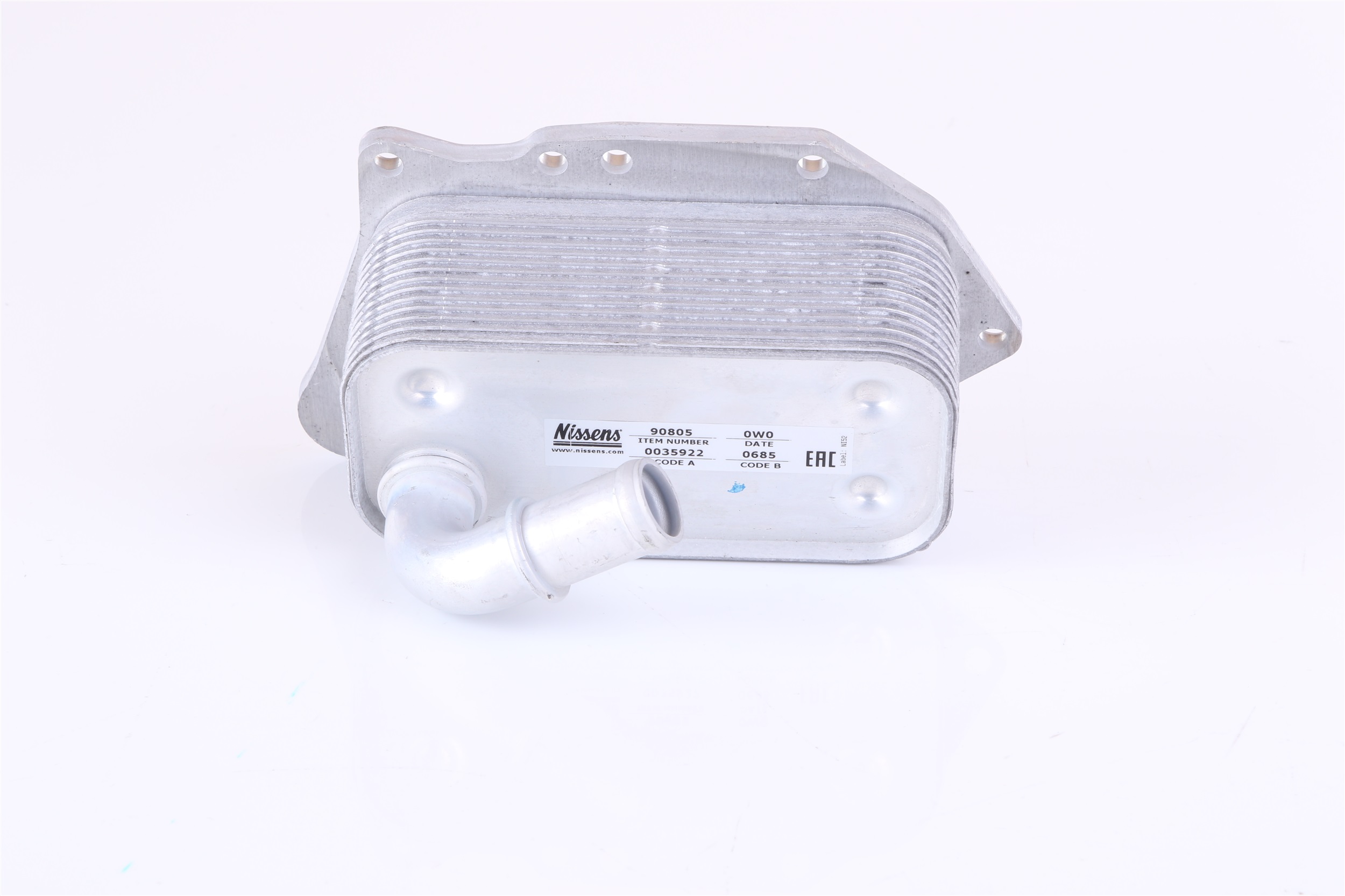 Oljekylare 90805 NISSENS 650085 CHEVROLET