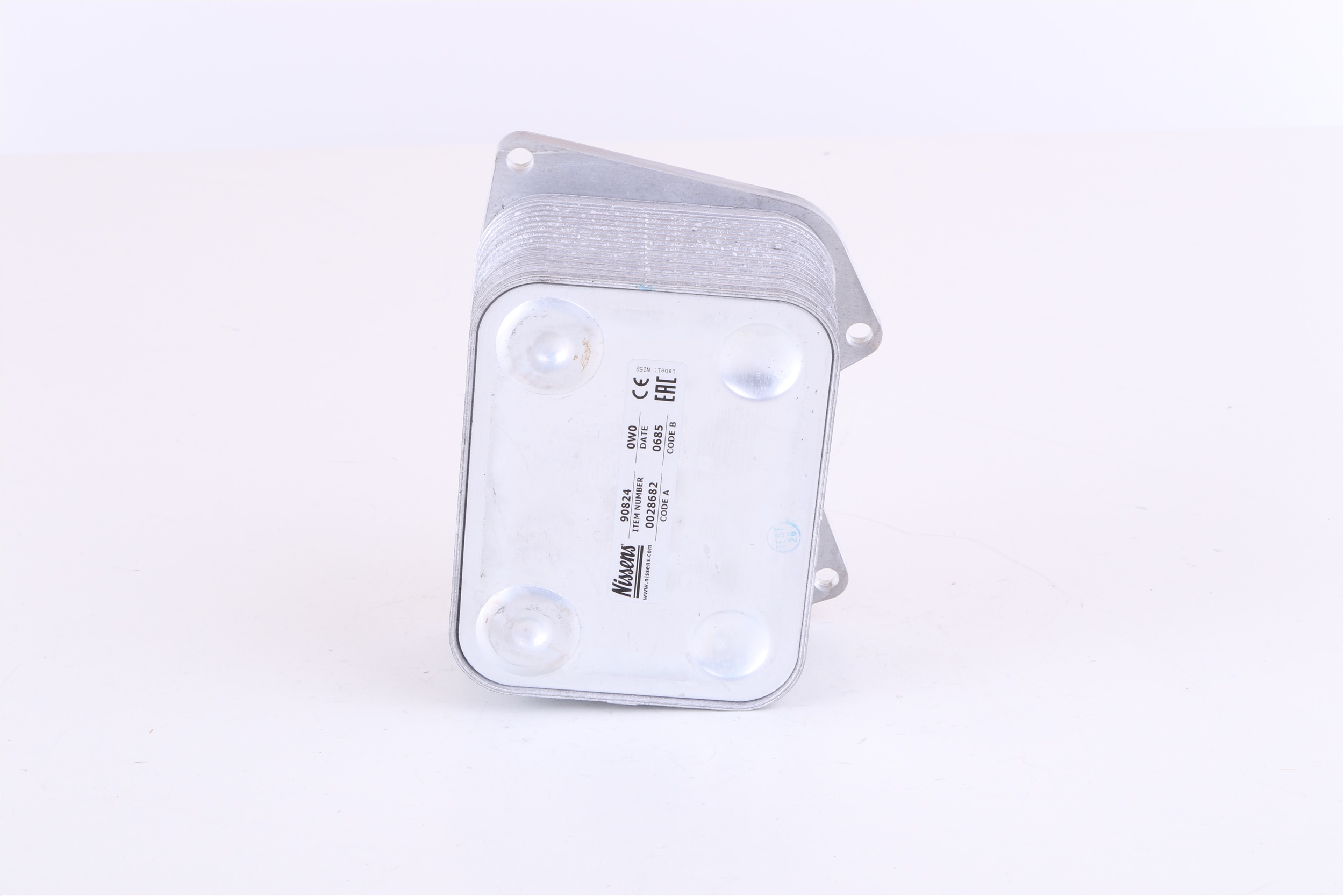 NISSENS 90824 Radiador de óleo, óleo do motor