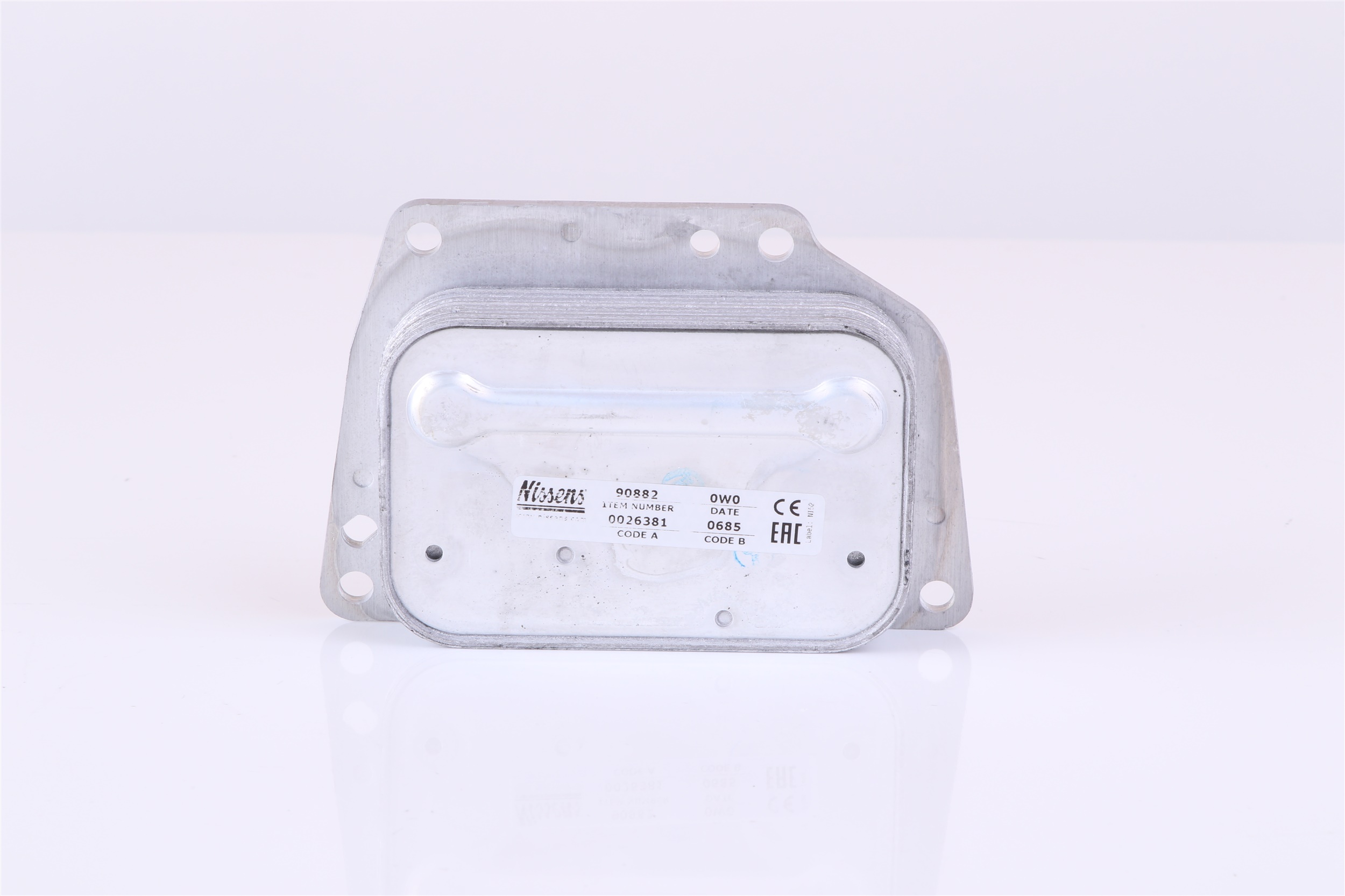 NISSENS 90882 Radiador de óleo, óleo do motor