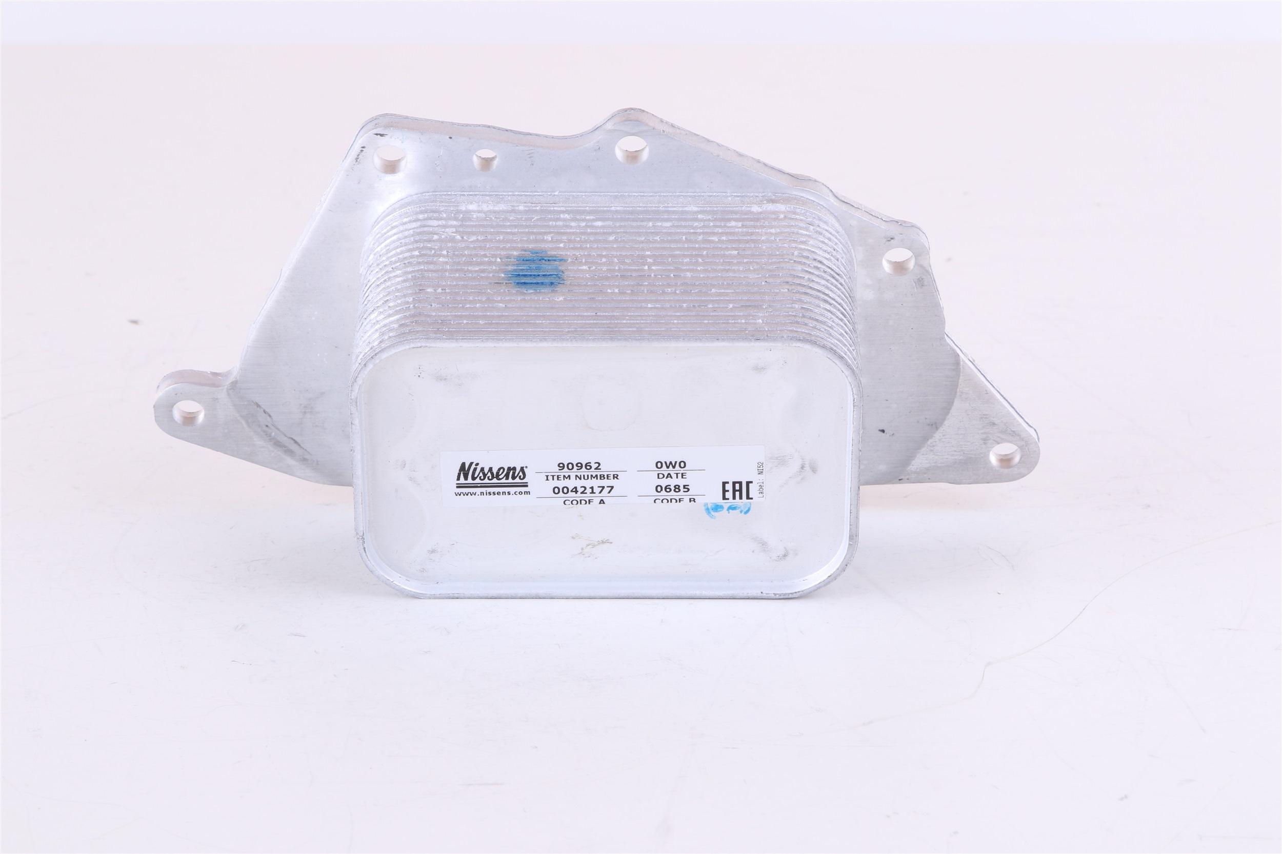 Oliekøler, motorolie 90962 NISSENS 8 585 236 BMW
