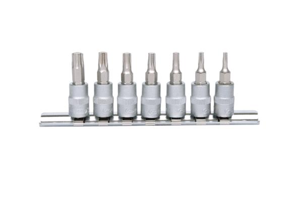 KS TOOLS 911.1458 Socket set Torx, Chrome Vanadium Steel, Rectangle, Drive: 1/4Inch-image-10485025