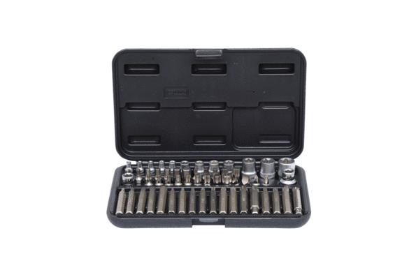 KS TOOLS 911.4305 Socket set Male Hex, Tool Steel, Number of tools: 57, Drive: 3/8Inch-image-10486109