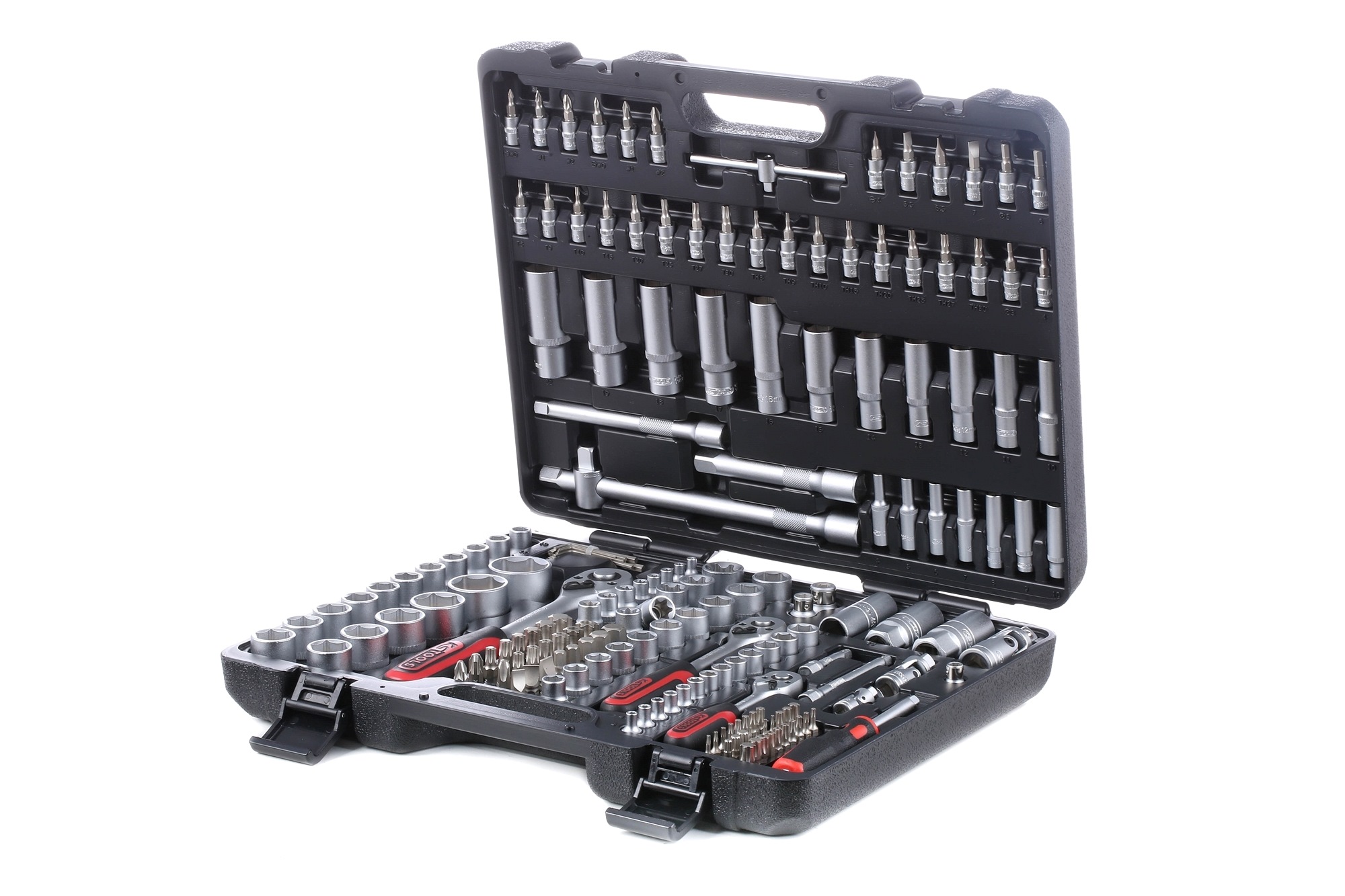 KS TOOLS 917.0779 Socket set Chrome Vanadium Steel, with ratchet function, Rectangle, Hexagon, Number of tools: 179, Drive: 3/8Inch-image-10494181