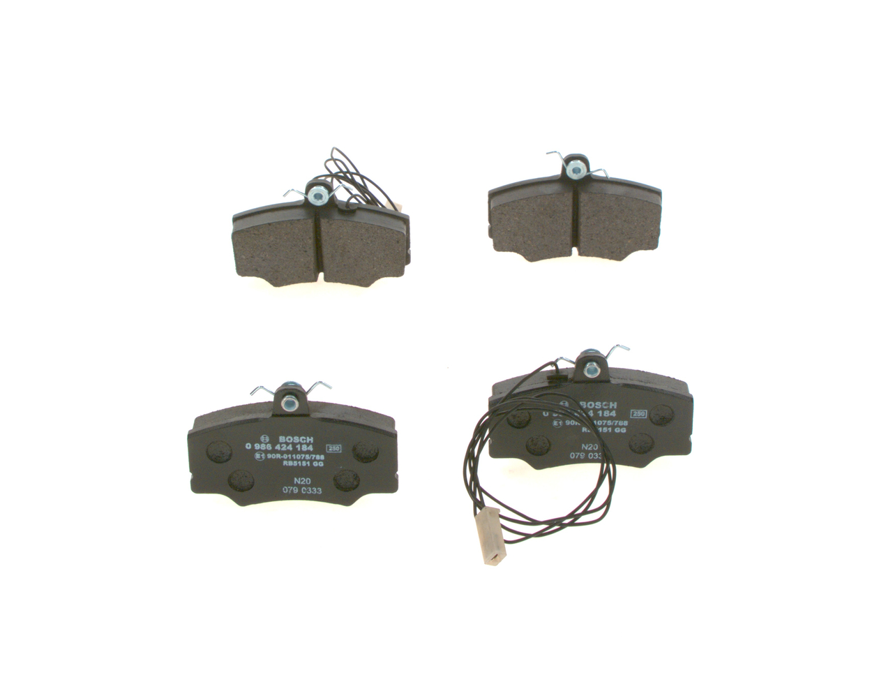 Bremseklodser 0 986 424 184 BOSCH 60765018 ALFA ROMEO