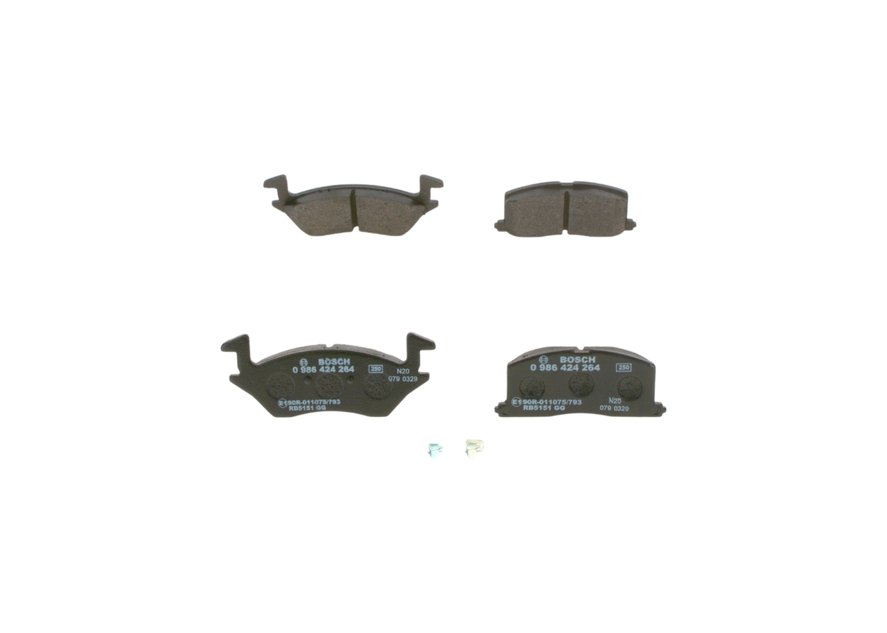 Bremseklodser 0 986 424 264 BOSCH 0449110131 MERCEDES-BENZ