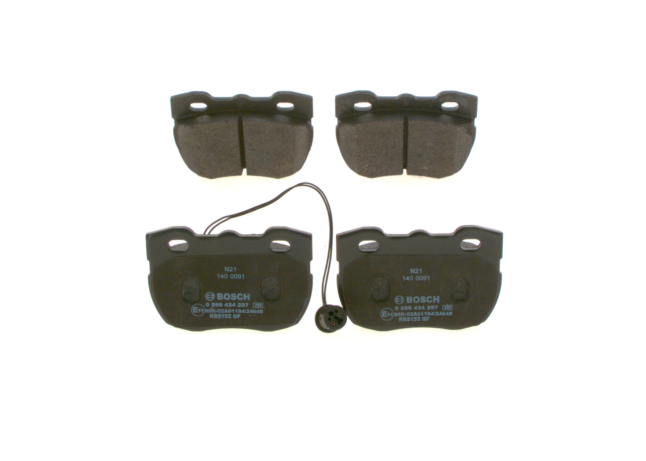 BOSCH 0 986 424 287 Τακάκια φρένων LAND ROVER 110/127 (LDH) σε χαμηλές τιμές