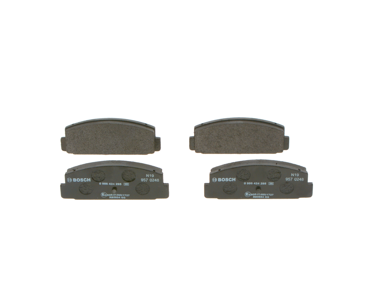 Bromsbelägg 0 986 424 295 BOSCH GJYB-26-48ZA-9C MITSUBISHI