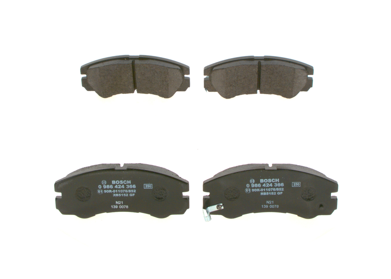 BOSCH 0 986 424 366 Τακάκια φρένων Opel Frontera B σε χαμηλές τιμές