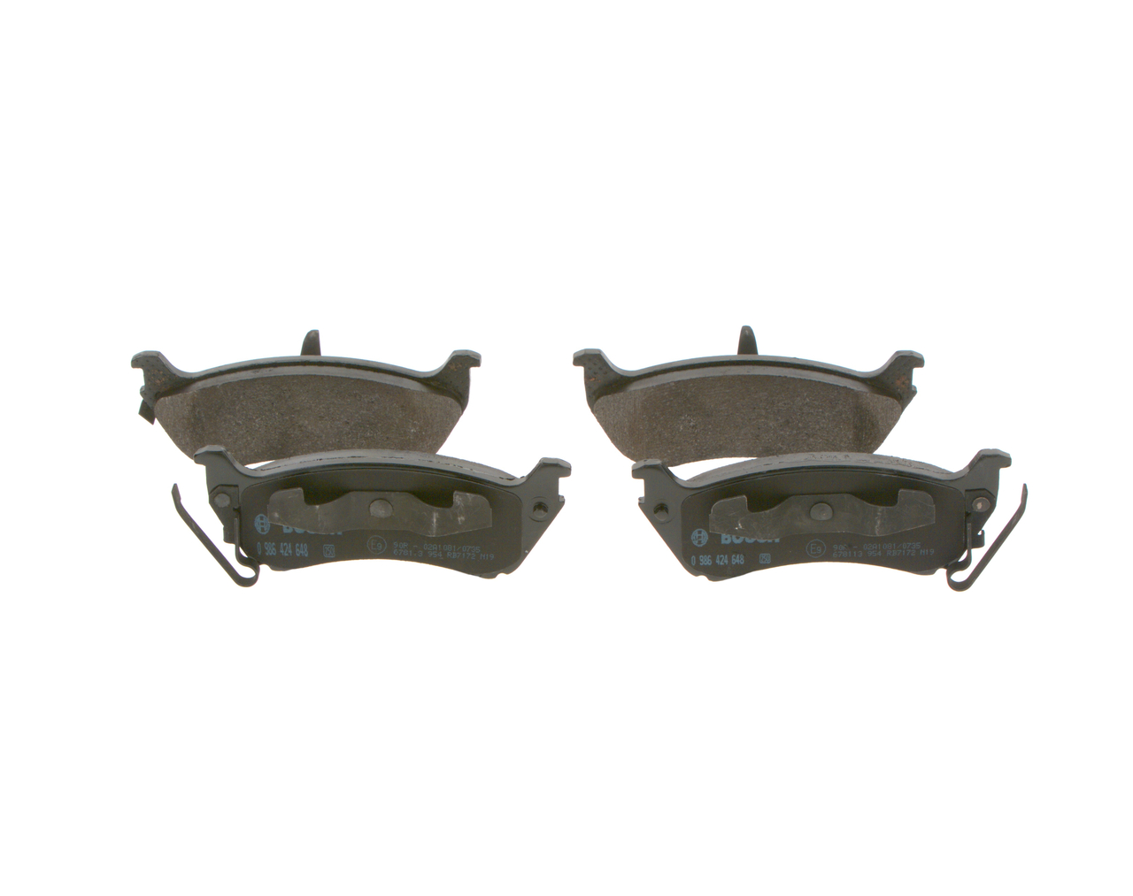 BOSCH E9 90R-02A1081/0735 Bromsbelägg BOSCH BP364 Bromsbelägg