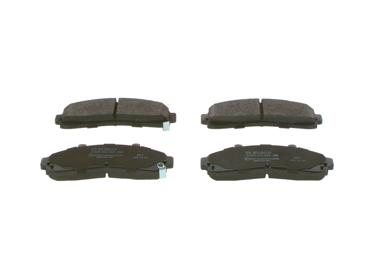 Juego de pastillas de freno 0 986 424 656 BOSCH U0Y93323ZA FORD