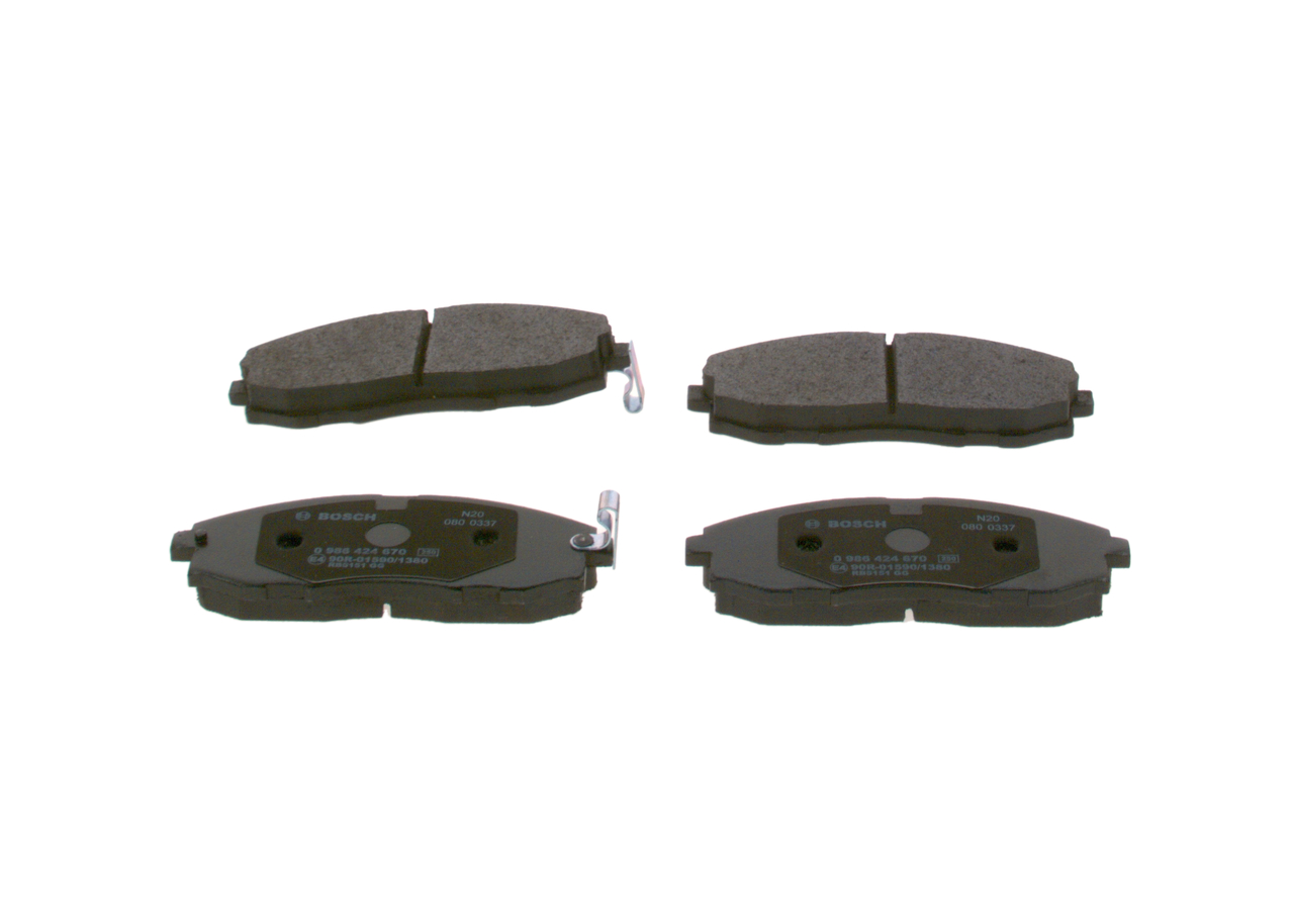 Jarrupalat, levyjarru 0 986 424 670 BOSCH 58101-4AA11 BMW