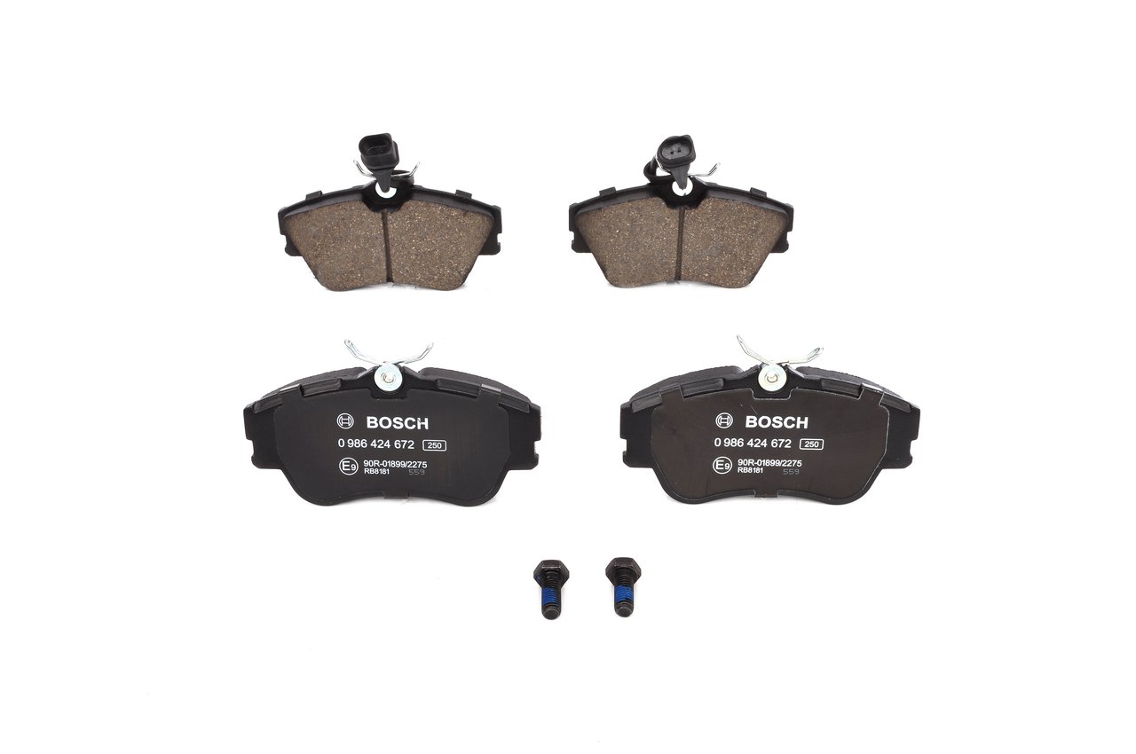 Juego de pastillas de freno 0 986 424 672 BOSCH 7D0698151B MERCEDES-BENZ