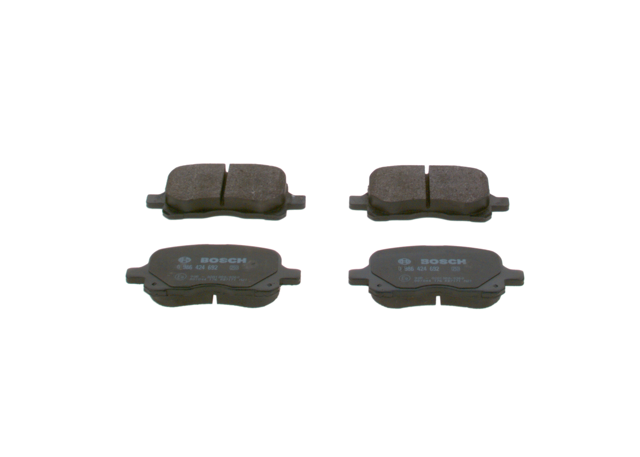 Brzdové doštičky/platničky 0 986 424 692 BOSCH 0446512520 HYUNDAI