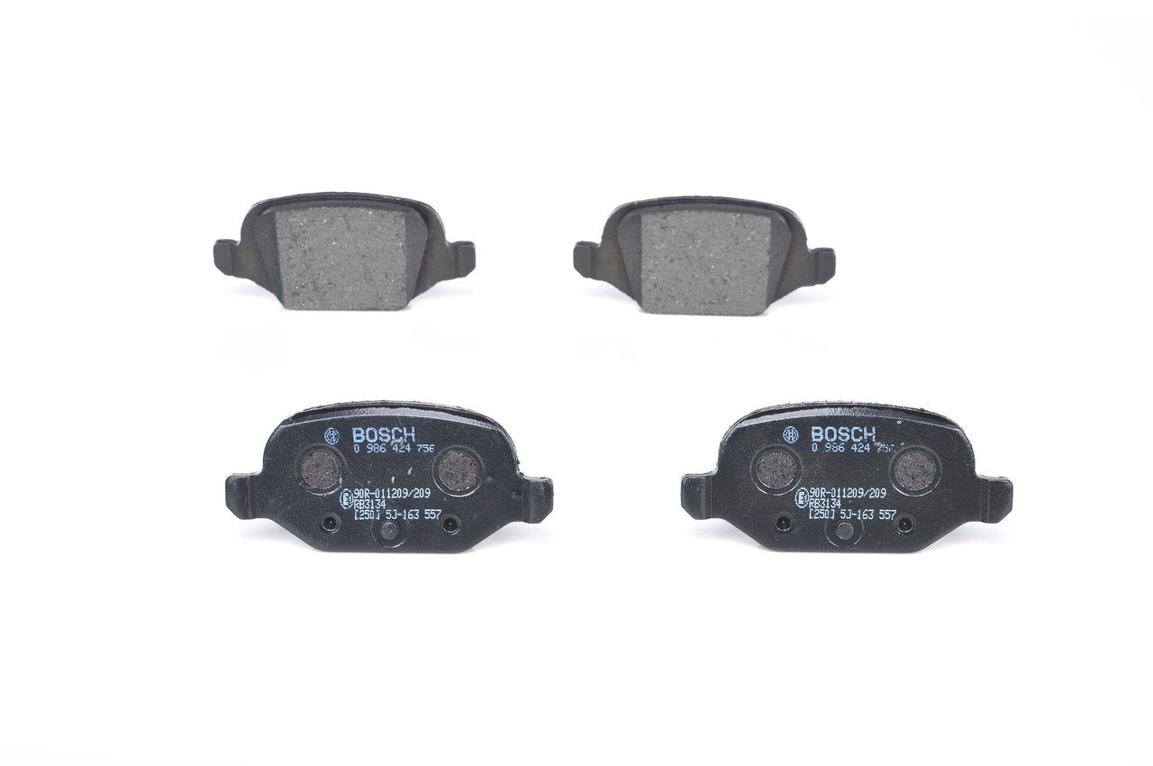BOSCH E1 90R-011209/209 Kit pastiglie freni BOSCH BP463 Kit pastiglie freni