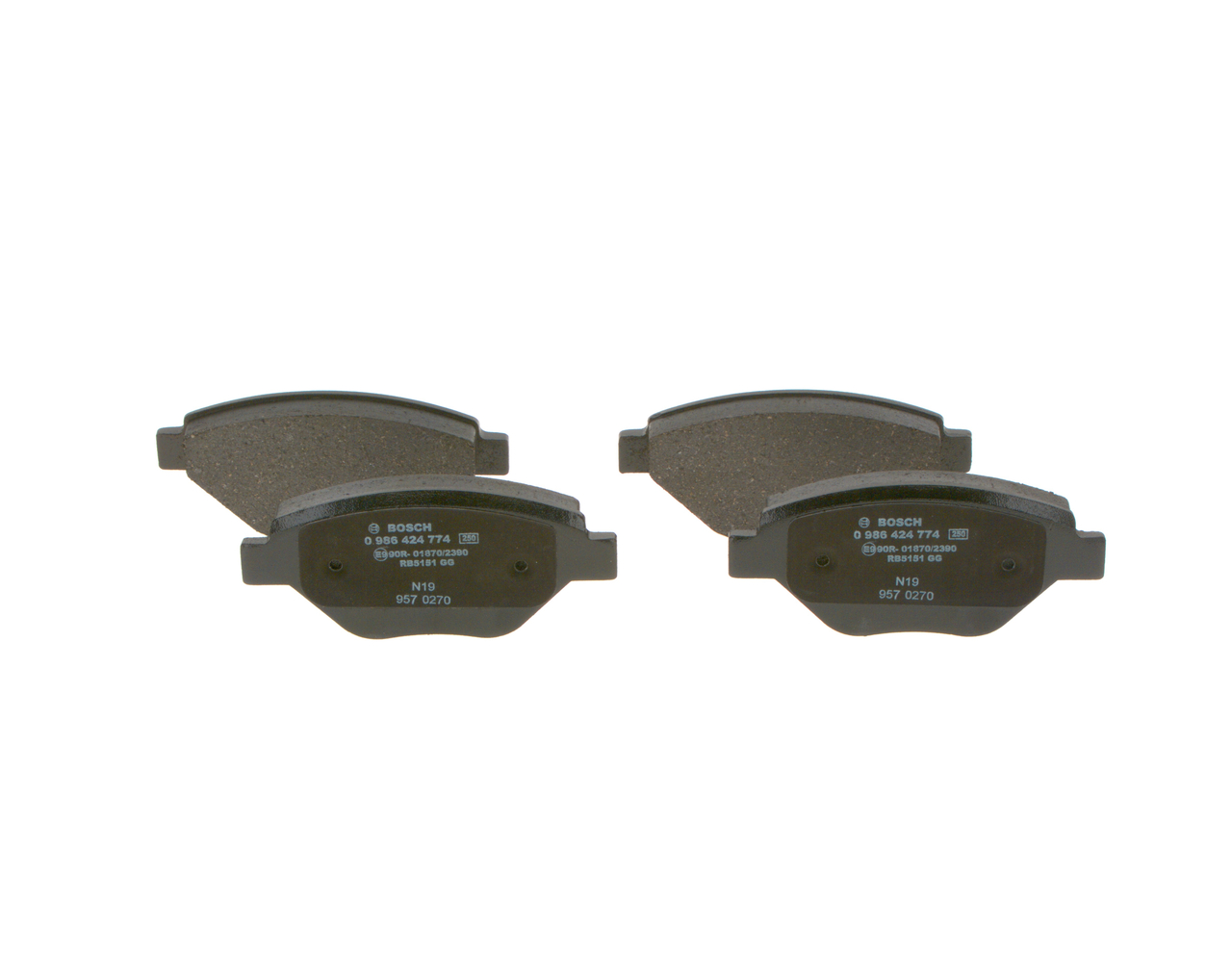 BOSCH E9 90R-01870/2390 Bremsbeläge BOSCH BP478 Bremsbeläge