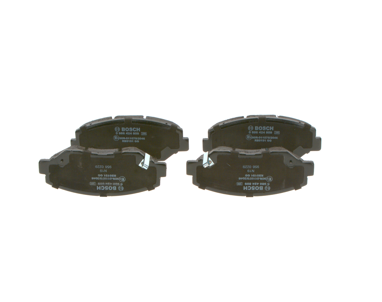 BOSCH E1 90R-011075/2046 Plaquettes de frein BOSCH BP947 Plaquettes de frein