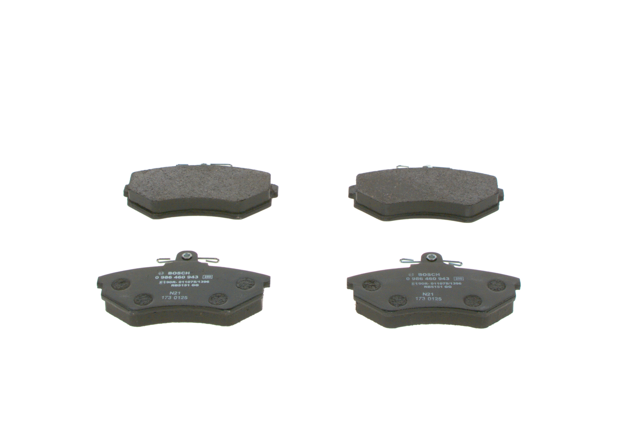 Bremžu kluči 0 986 460 943 BOSCH 854698151A SEAT