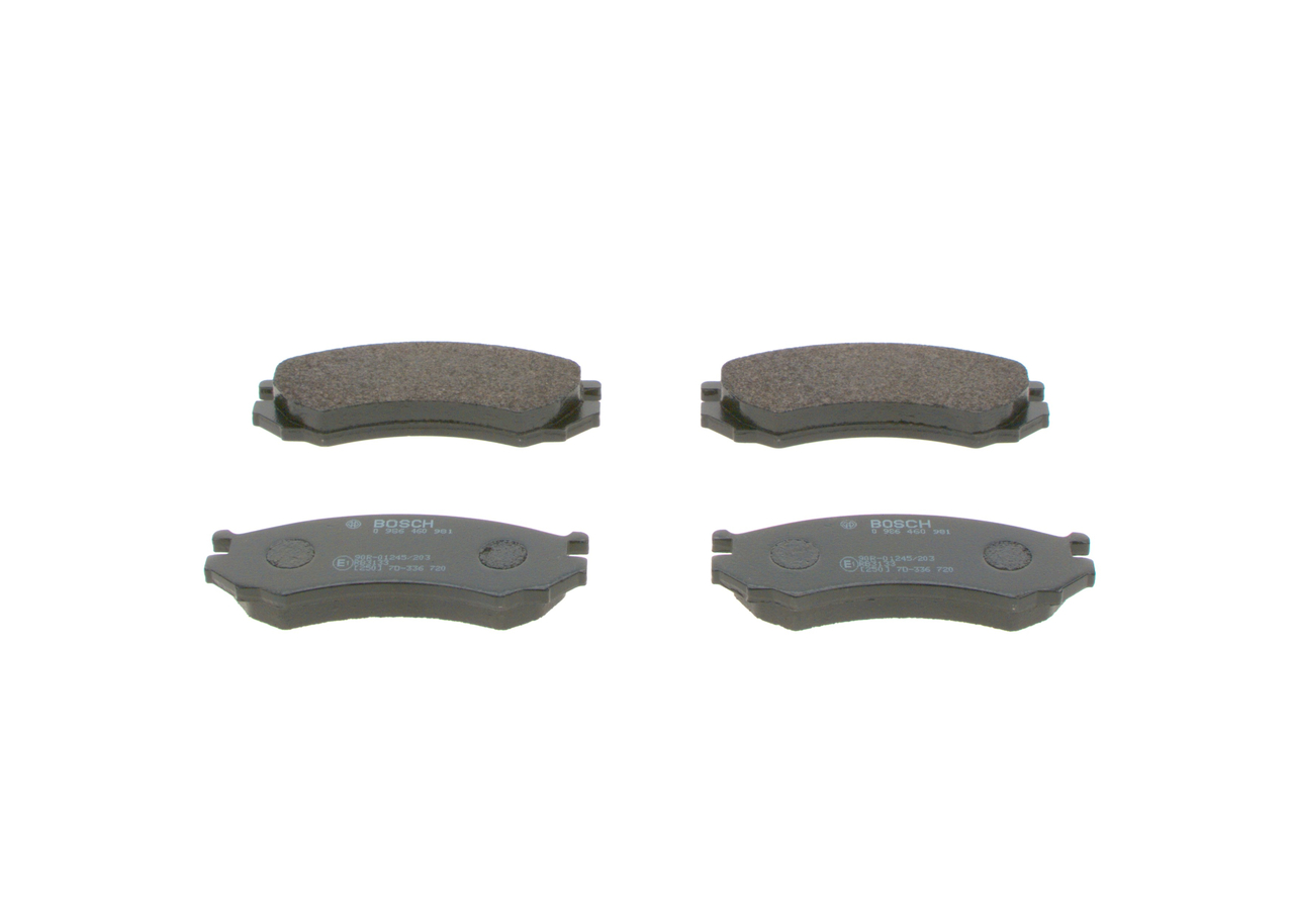 Brzdové doštičky/platničky 0 986 460 981 BOSCH AY040-NS005 NISSAN