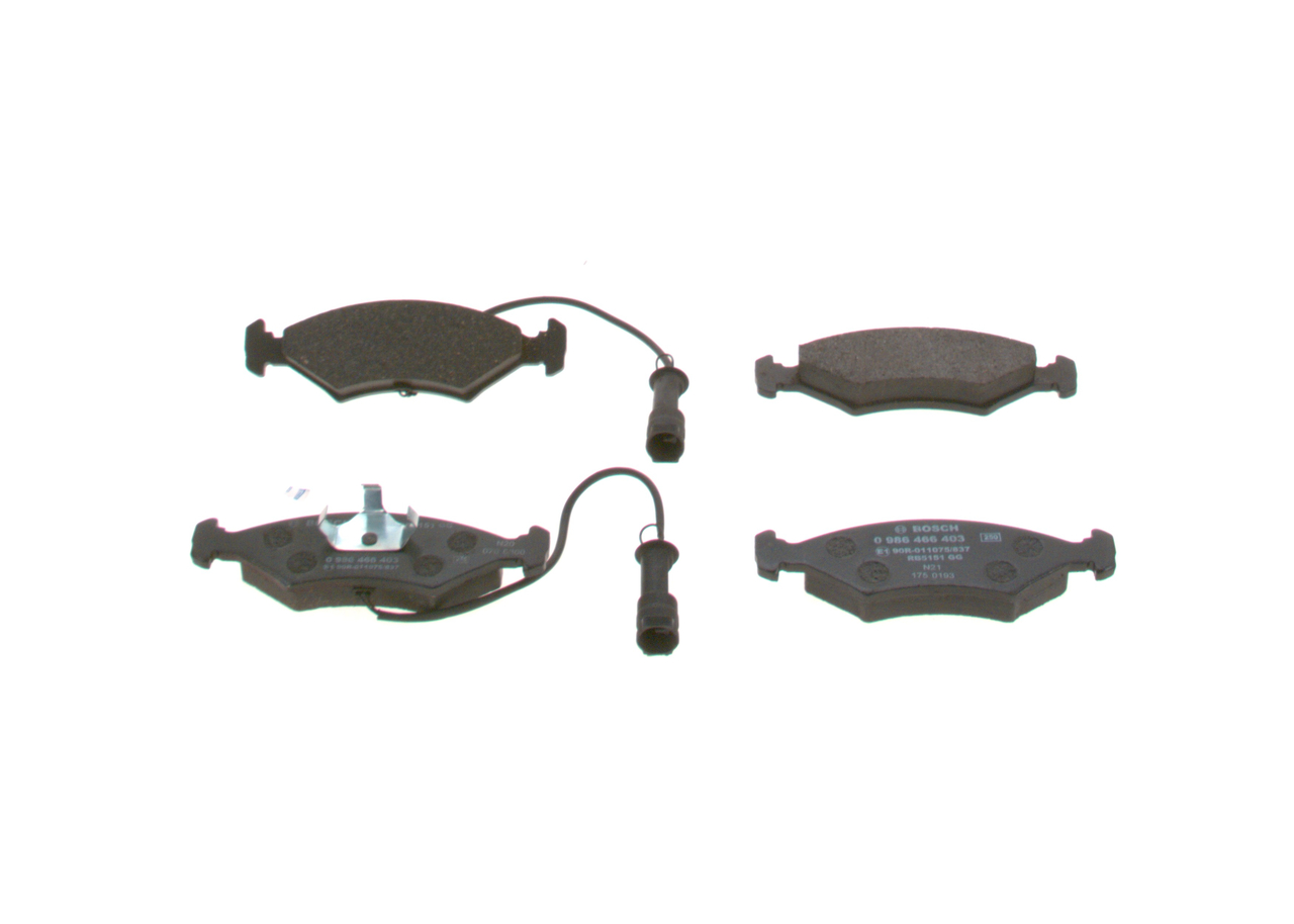 Bremseklodser 0 986 466 403 BOSCH 6155611 FORD