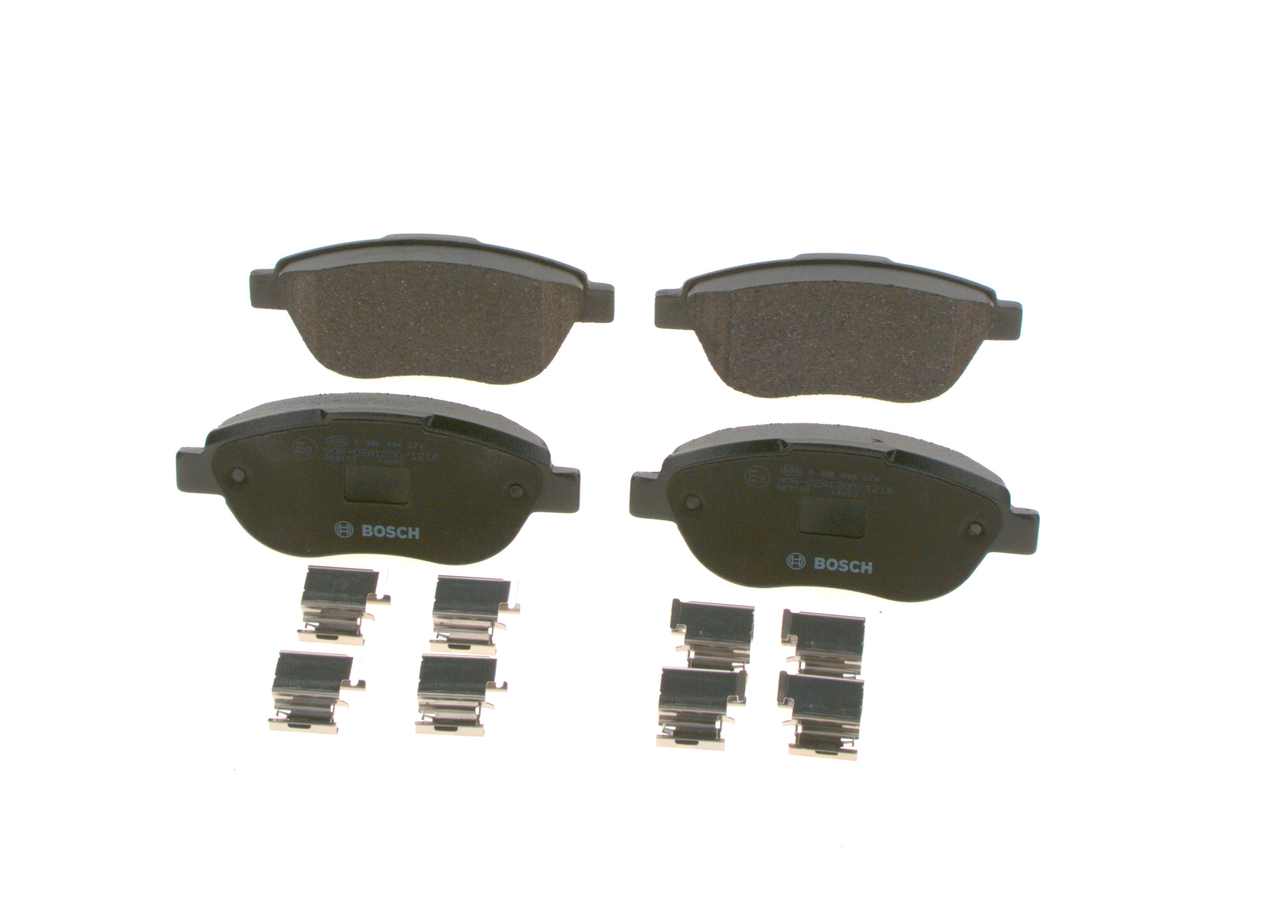 Remblokken 0 986 494 074 BOSCH 77365468 PEUGEOT