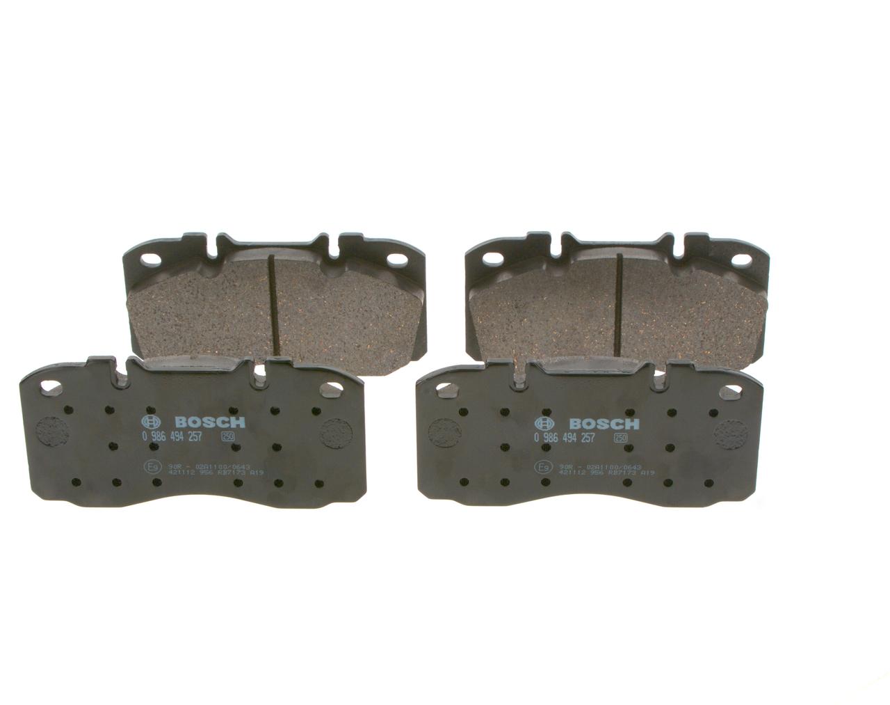 BOSCH 0 986 494 257 Bremžu uzliku kompl., disku bremzes Iveco Daily V Platform orģinālās cena
