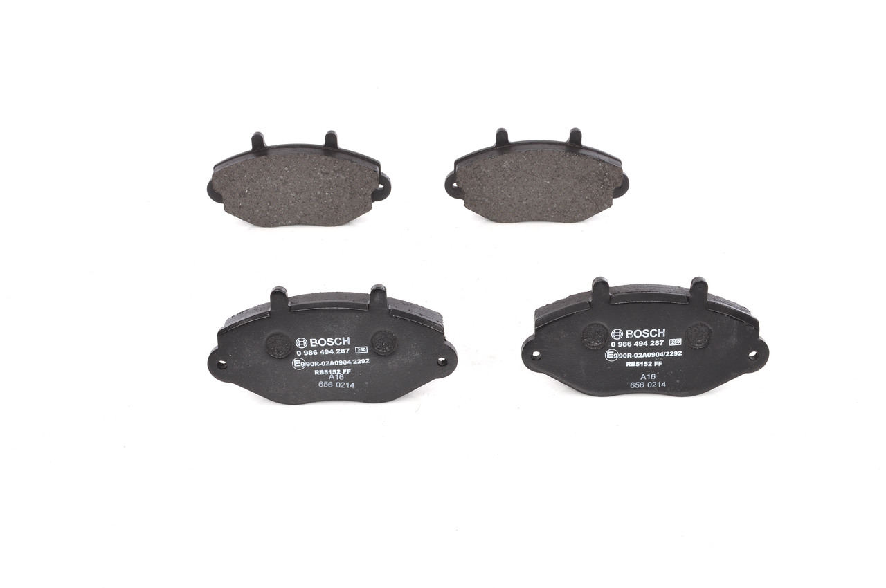 BOSCH 0 986 494 287 Ford Transit MK5 rear brake pads