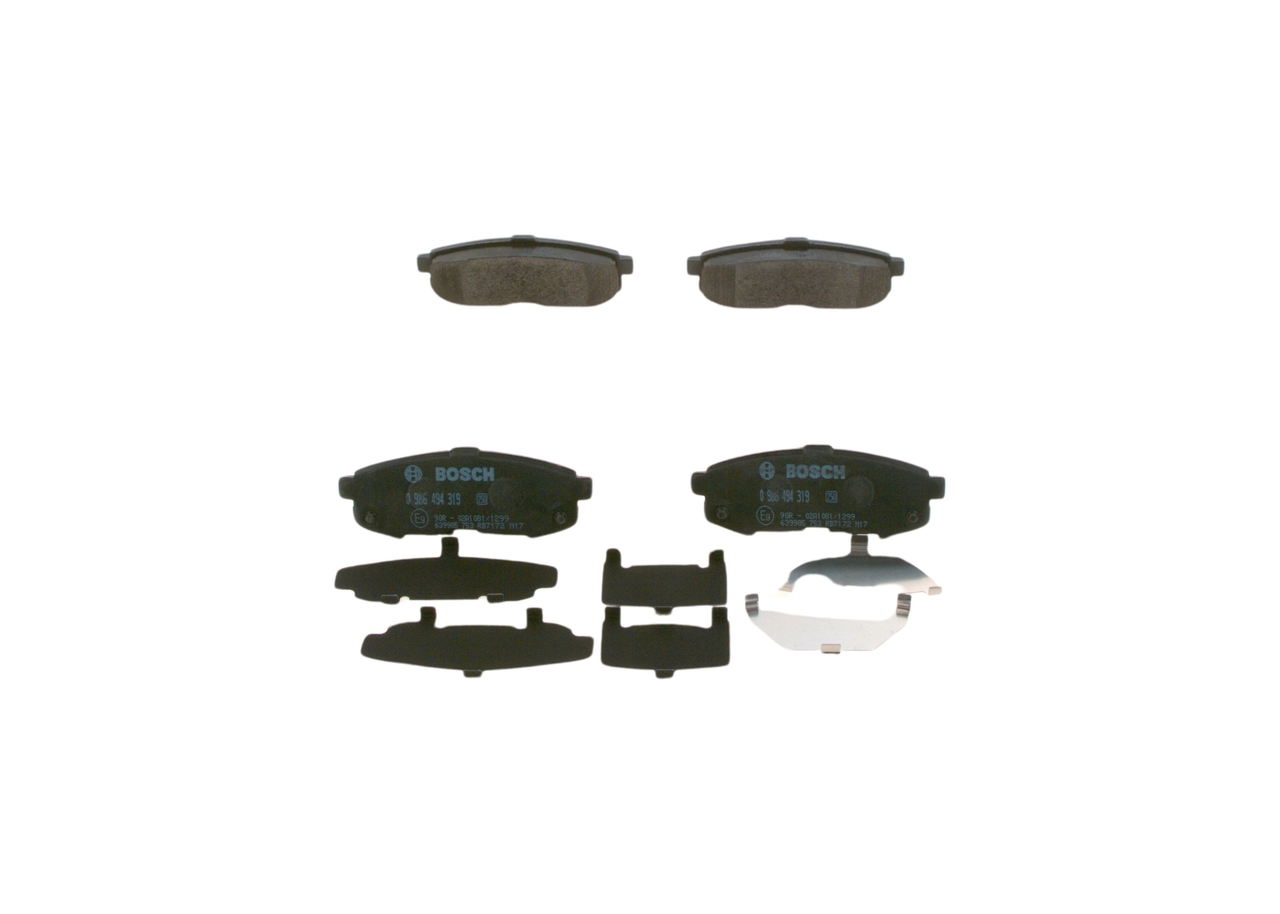 BOSCH 0 986 494 319 Bremsbelag Mazda 2 MPV 3.0 (LWFW) 203 PS Benzin Kosten