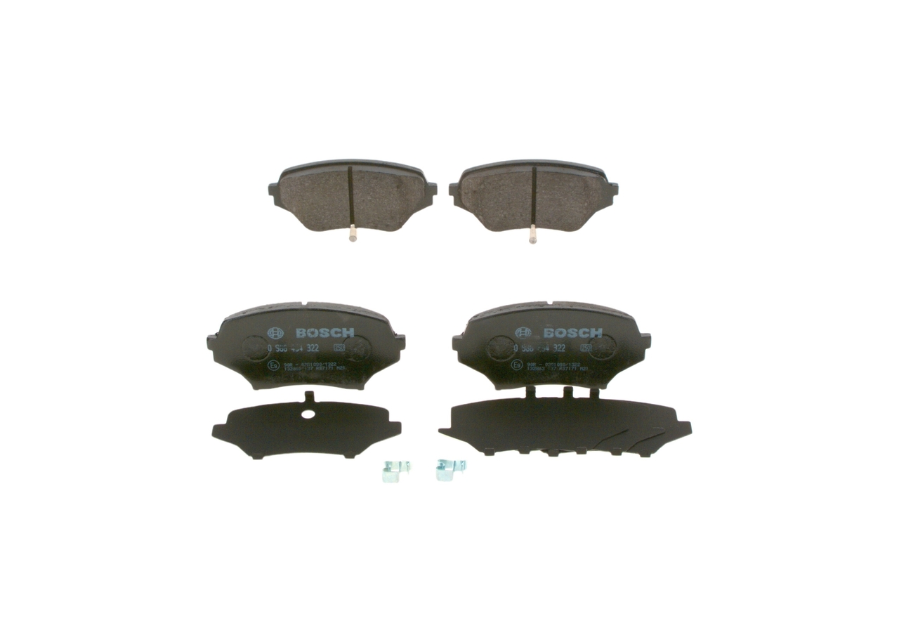 BOSCH E9 90R-02A1080/1322 Brake pad set BOSCH BP1212 Brake pad set