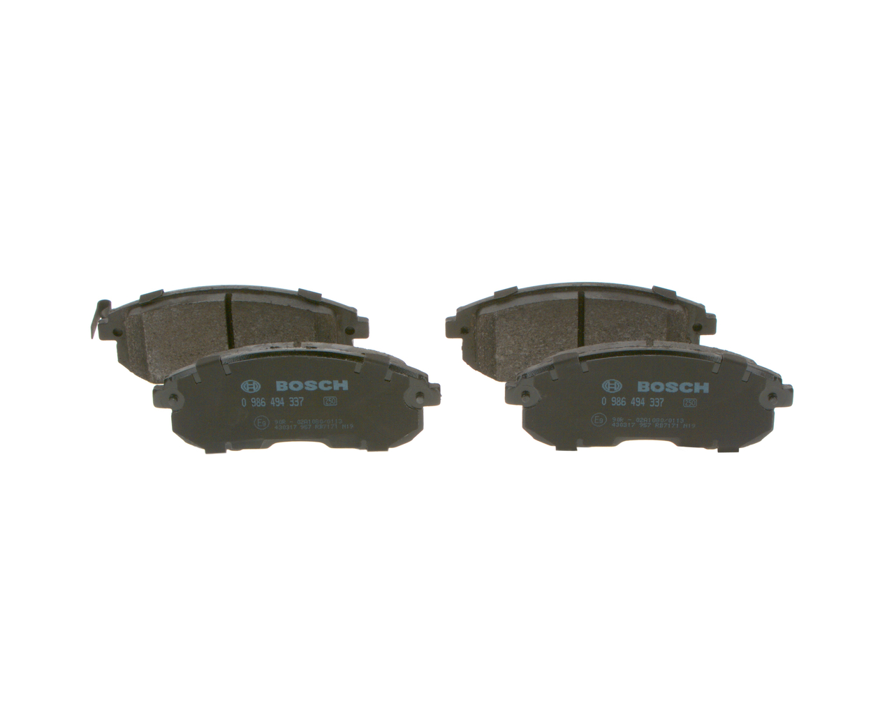 Jarrupalat, levyjarru 0 986 494 337 BOSCH AY040-NS102 MITSUBISHI