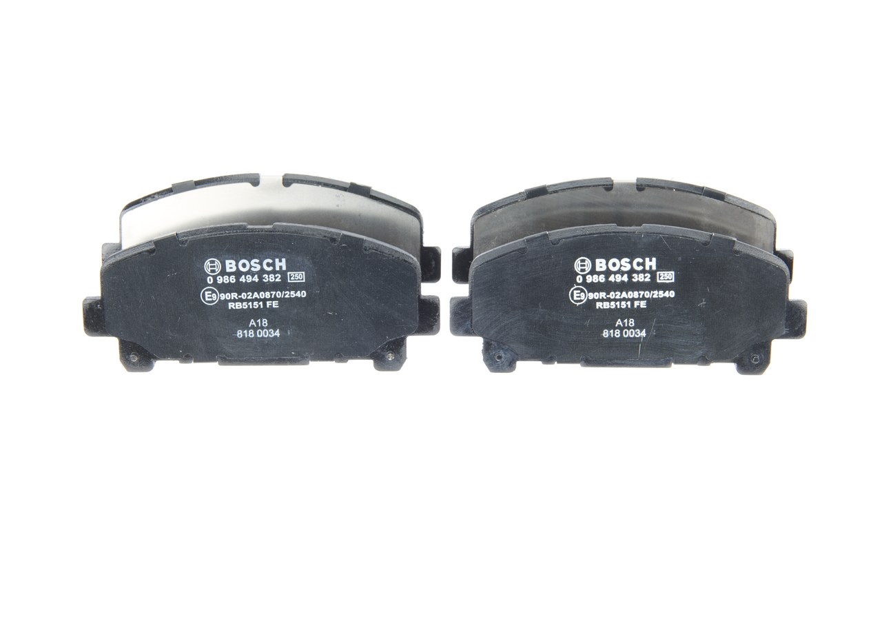 0 986 494 382 Komplet klocków hamulcowych HONDA INSIGHT BOSCH