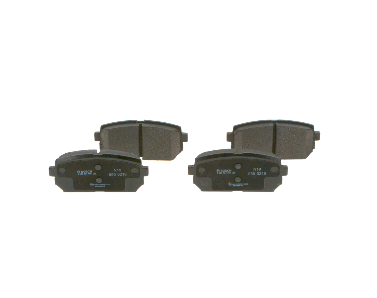 BOSCH 0 986 494 400: Τακάκια φρένων Kia CARENS 2010