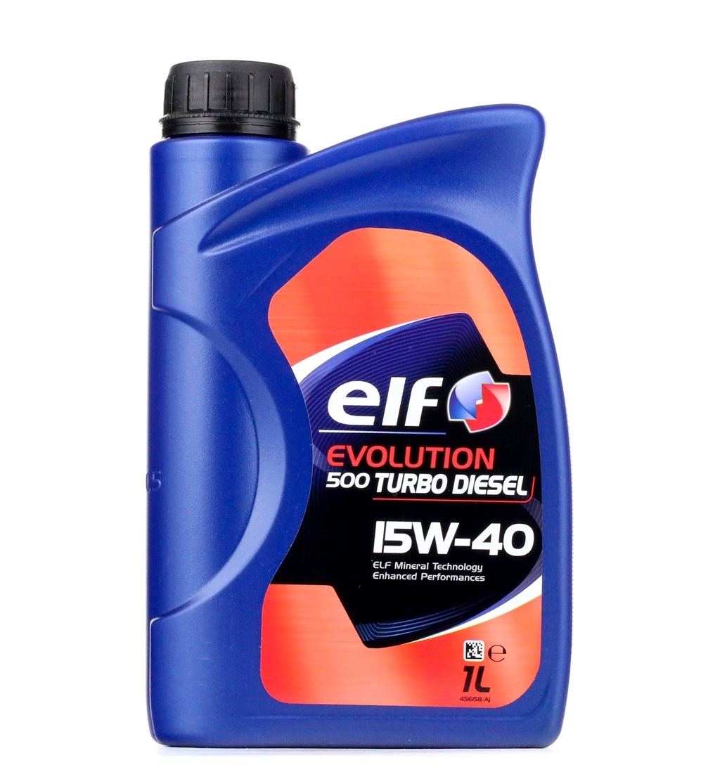 Side view of ELF 2196566 Engine oil 15W-40, Capacity: 1l, Mineral Oil