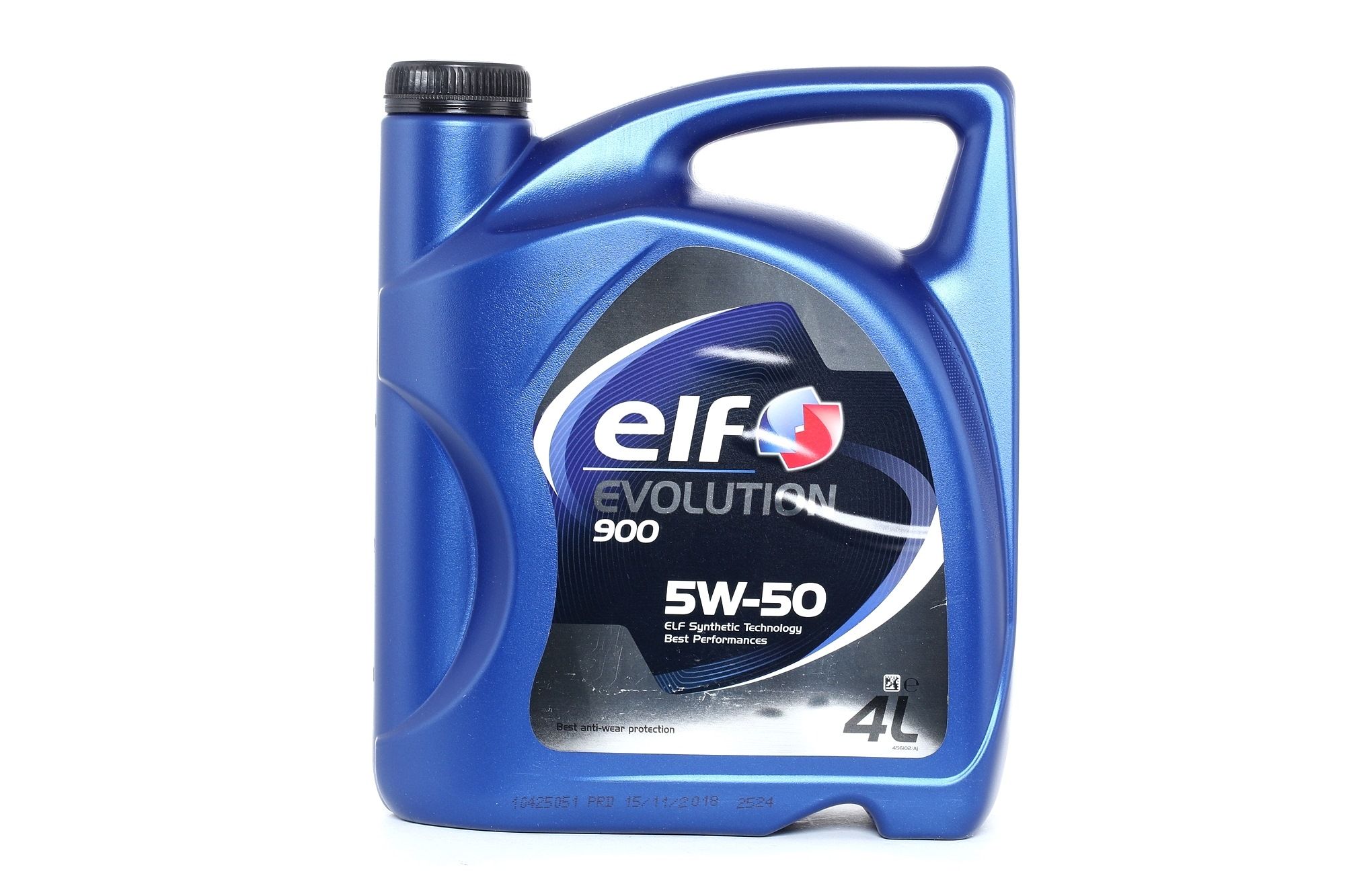 Side view of ELF 2194830 Engine oil 5W-50, Capacity: 4l, Synthetic Oil
