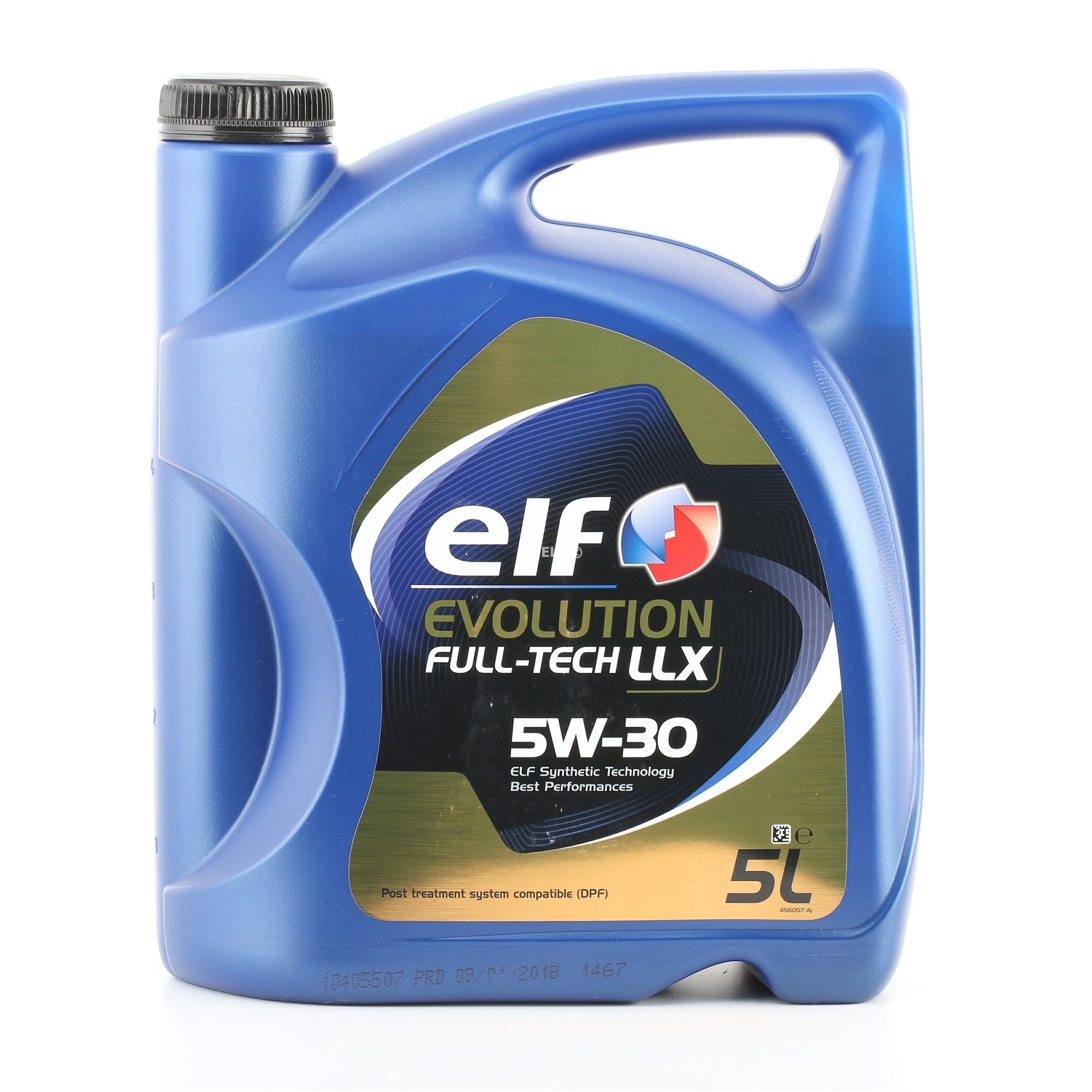 Side view of ELF 2194890 Engine oil 5W-30, Capacity: 5l, Synthetic Oil