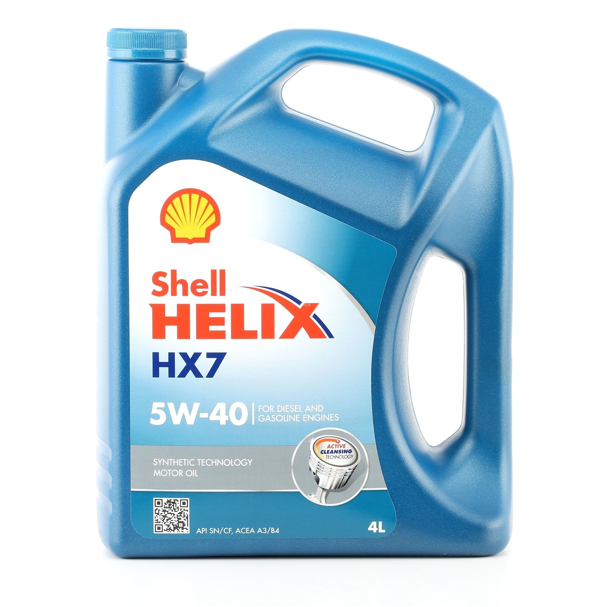 Side view of SHELL 550046284 Engine oil 5W-40, Capacity: 4l
