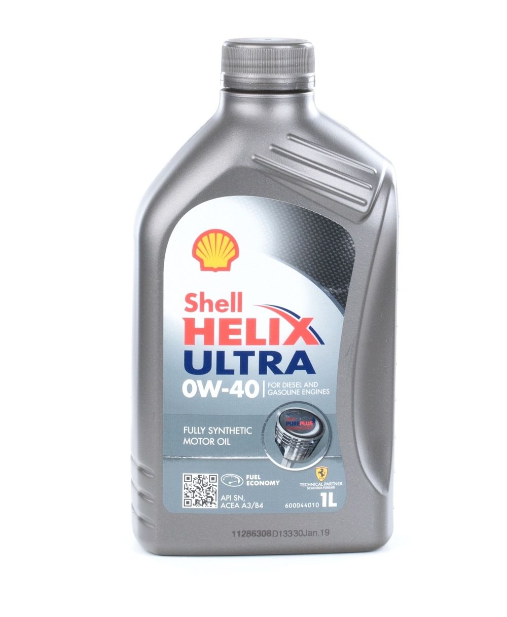 Side view of SHELL 550040565 Engine oil 0W-40, Capacity: 1l