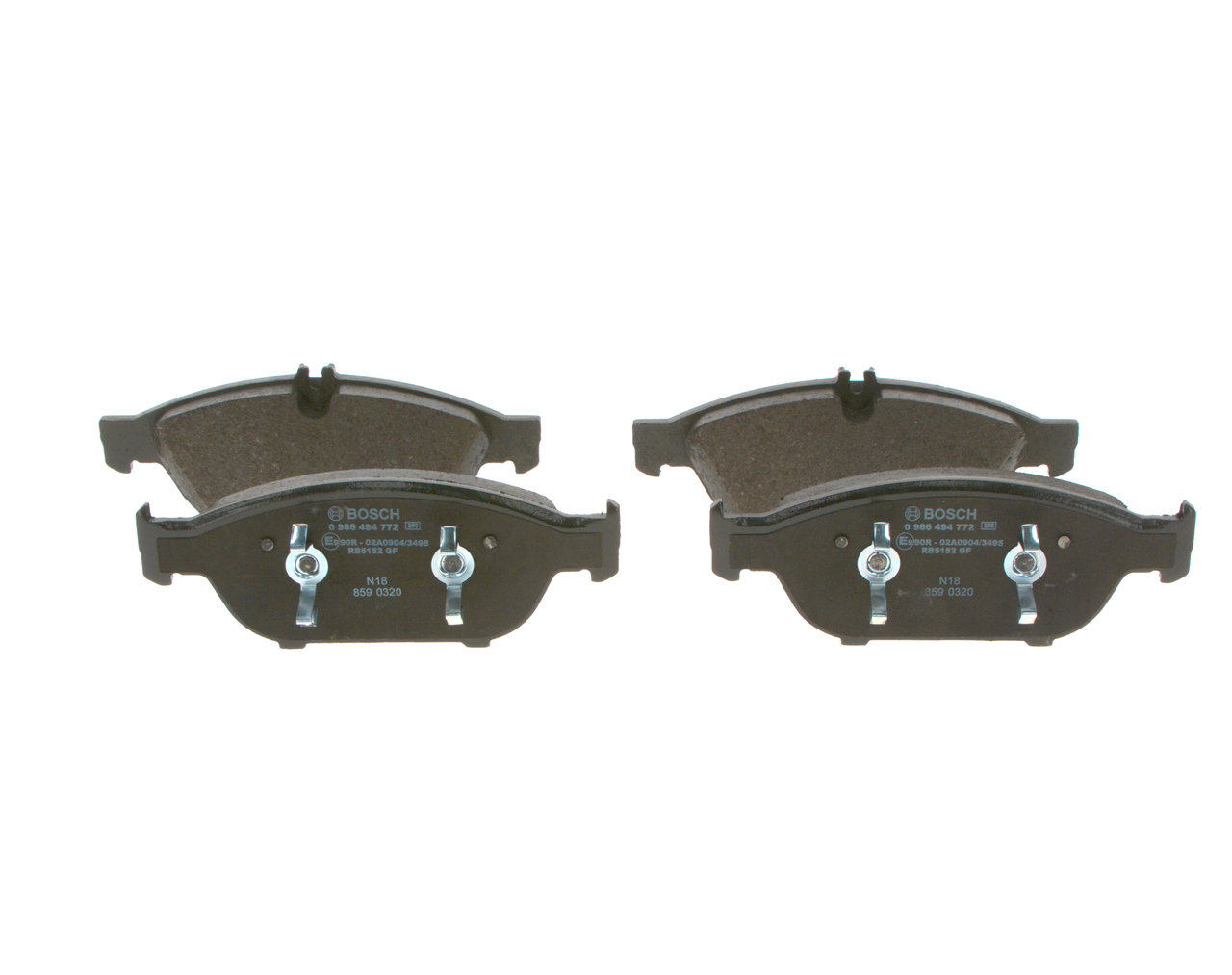 Fékbetét készlet, tárcsafék 0 986 494 772 BOSCH 006 420 65 20 MERCEDES-BENZ