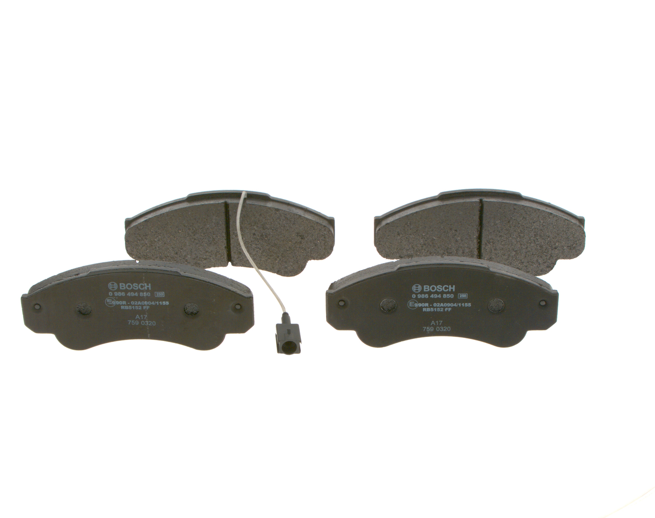 BOSCH BP2024 Juego de pastillas de freno