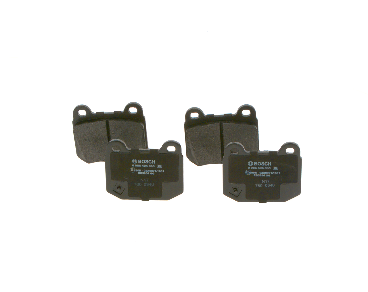 BOSCH Jarrupalat, levyjarru 0 986 494 865 0 986 494 865 BOSCH Etujarrupalat MITSUBISHI SPACE STAR