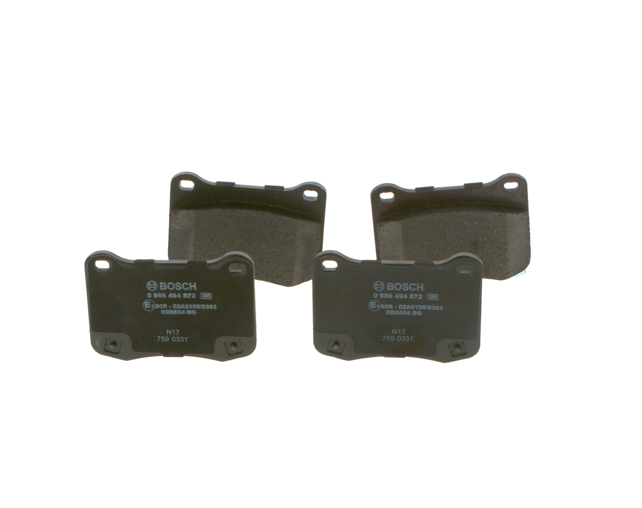 BOSCH 0 986 494 872 Τακάκια Lexus IS XE2 5.0 IS F 423 PS Βενζίνη τιμες