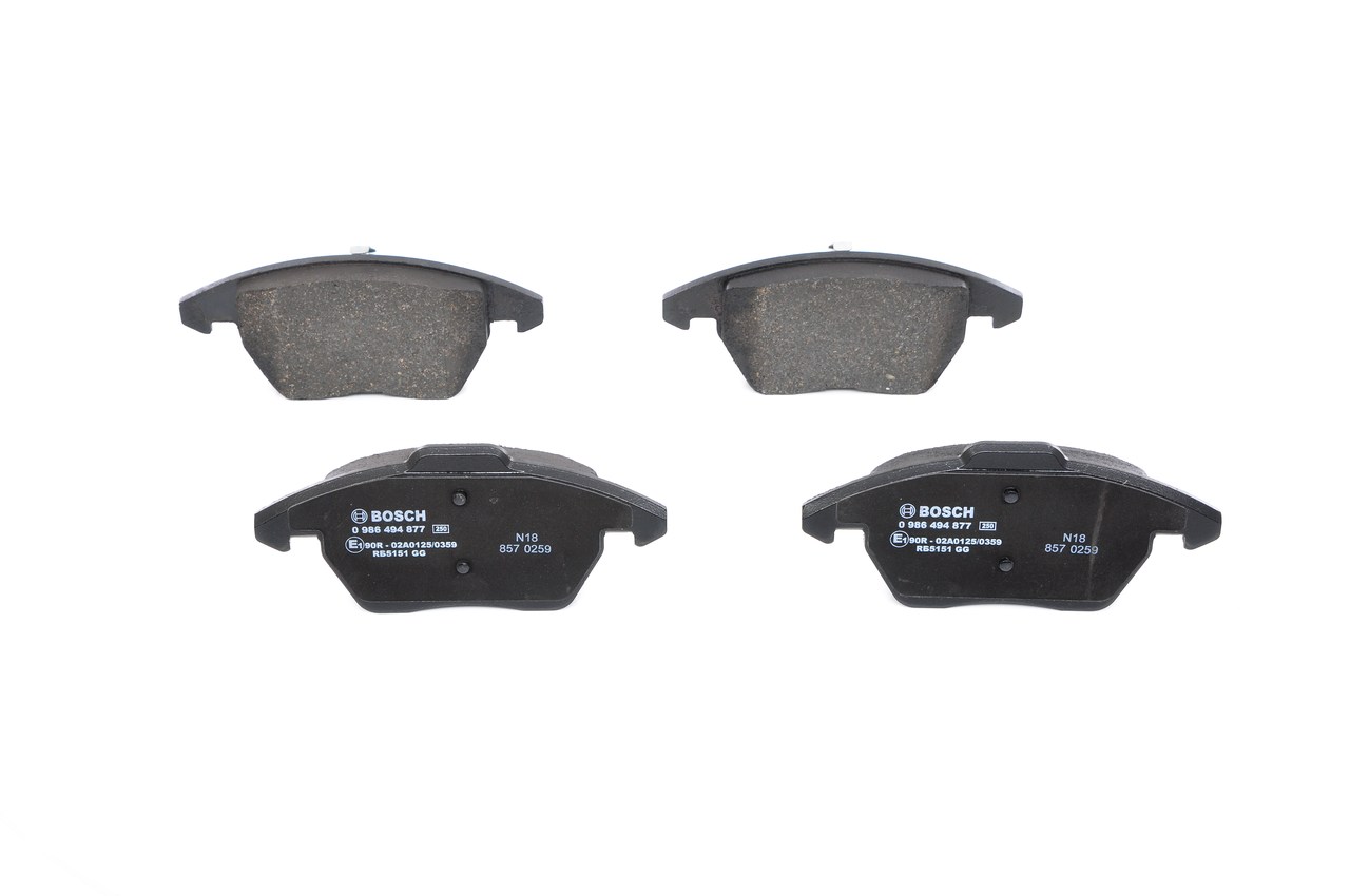BOSCH E1 90R-02A0125/0359 Plaquettes de frein BOSCH BP2051 Plaquettes de frein