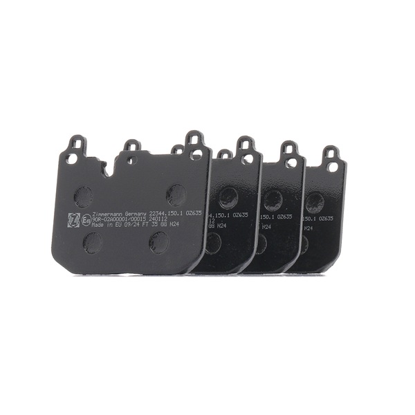 ZIMMERMANN D1875-9222 Piduriklotsid ZIMMERMANN 22344 Piduriklotsid
