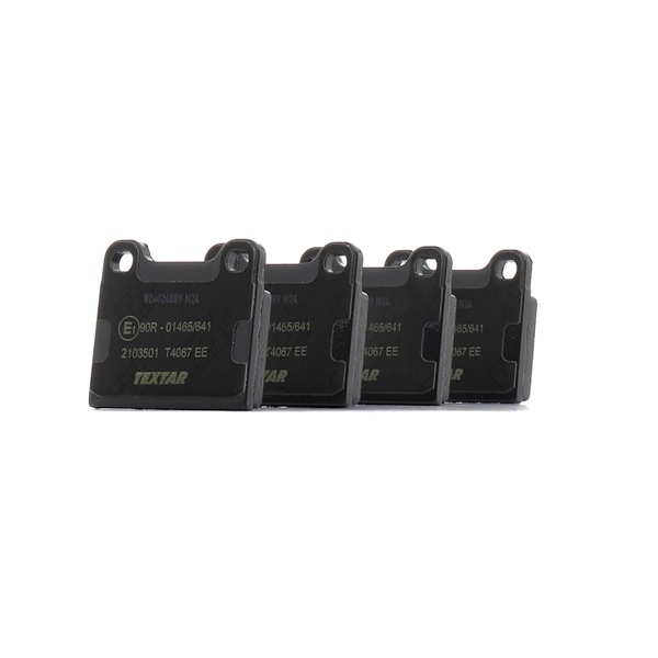 TEXTAR 2103501 Pastillas de freno MERCEDES-BENZ Clase S Coupé (C126) traseras y delanteras
