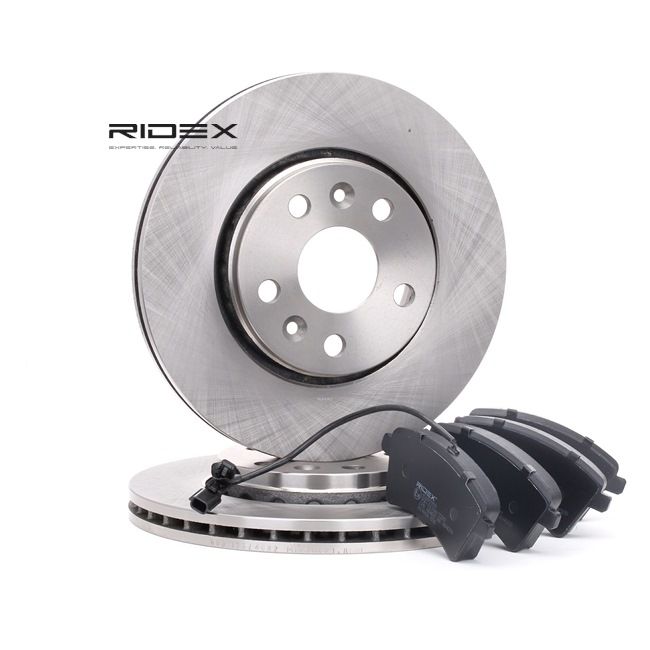 RIDEX 3405B0233 Kit de discos de freno y pastillas