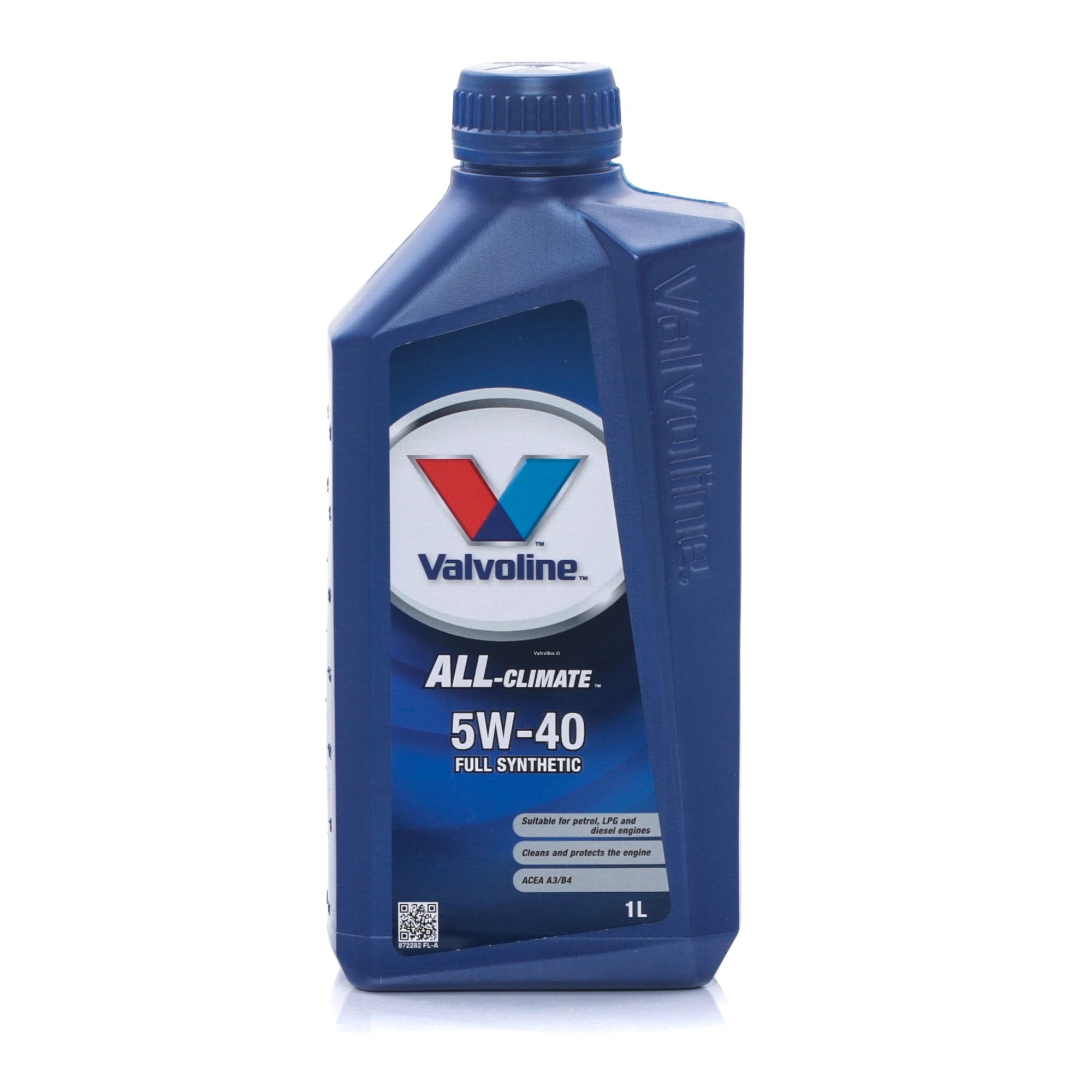 Side view of Valvoline 872282 Engine oil 5W-40, Capacity: 1l