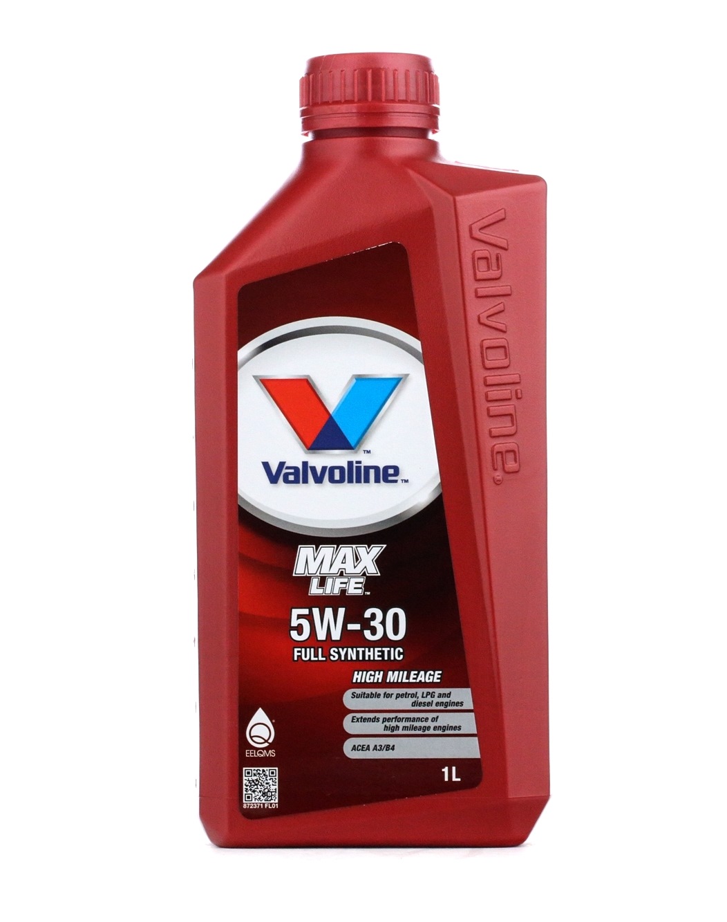 Side view of Valvoline 872371 Engine oil 5W-30, Capacity: 1l, Synthetic Oil