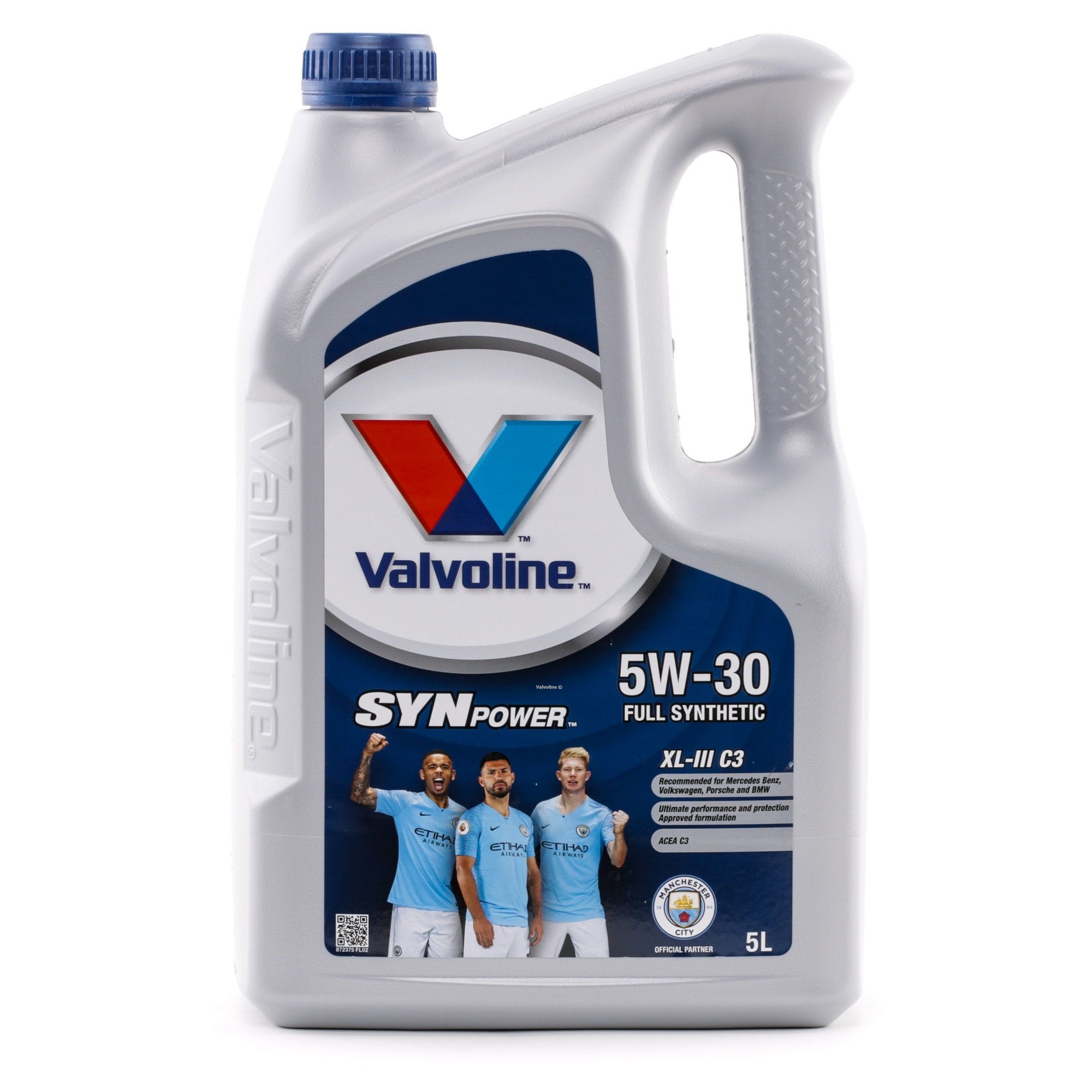 Side view of Valvoline 872375 Engine oil 5W-30, Capacity: 5l