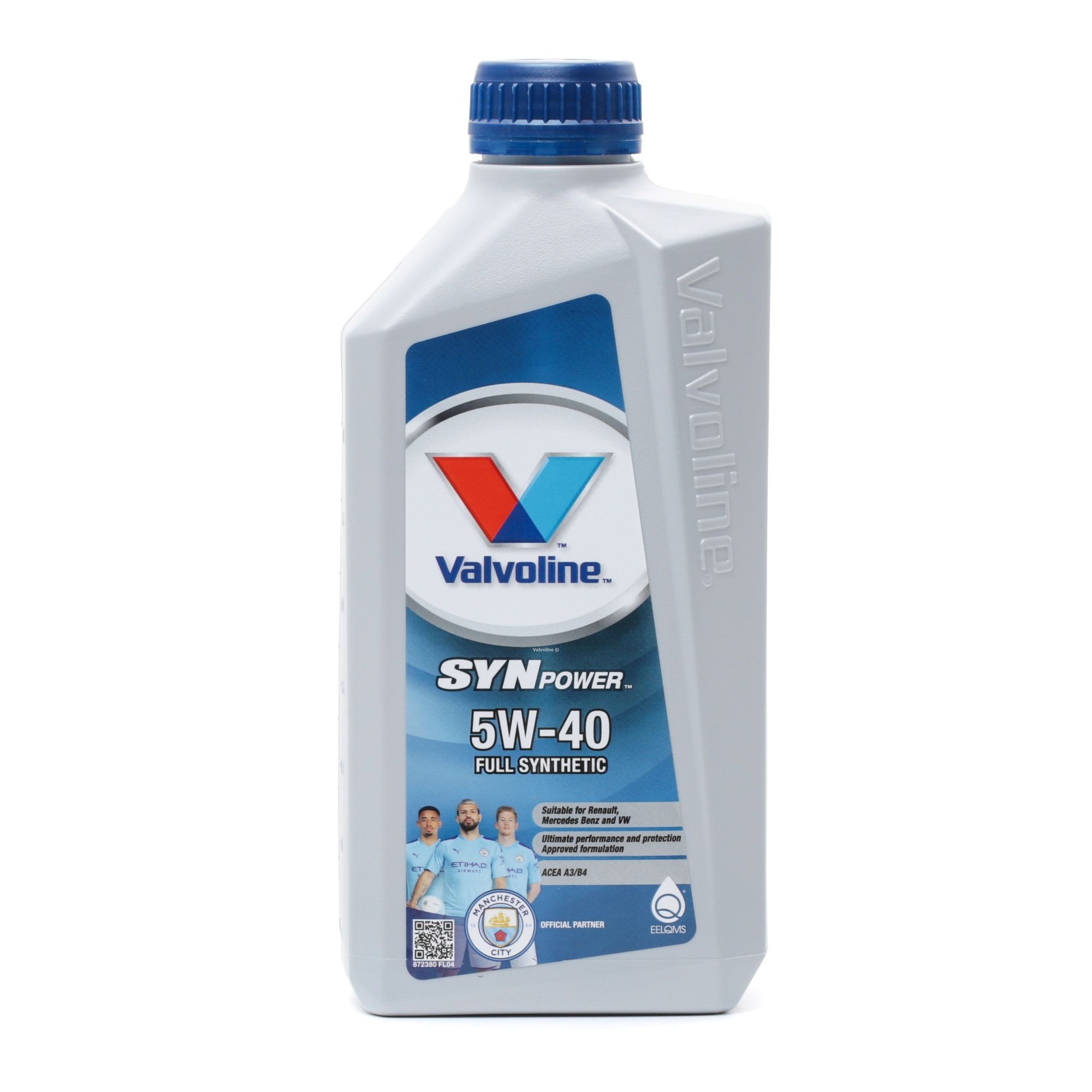 Side view of Valvoline 872380 Engine oil 5W-40, Capacity: 1l